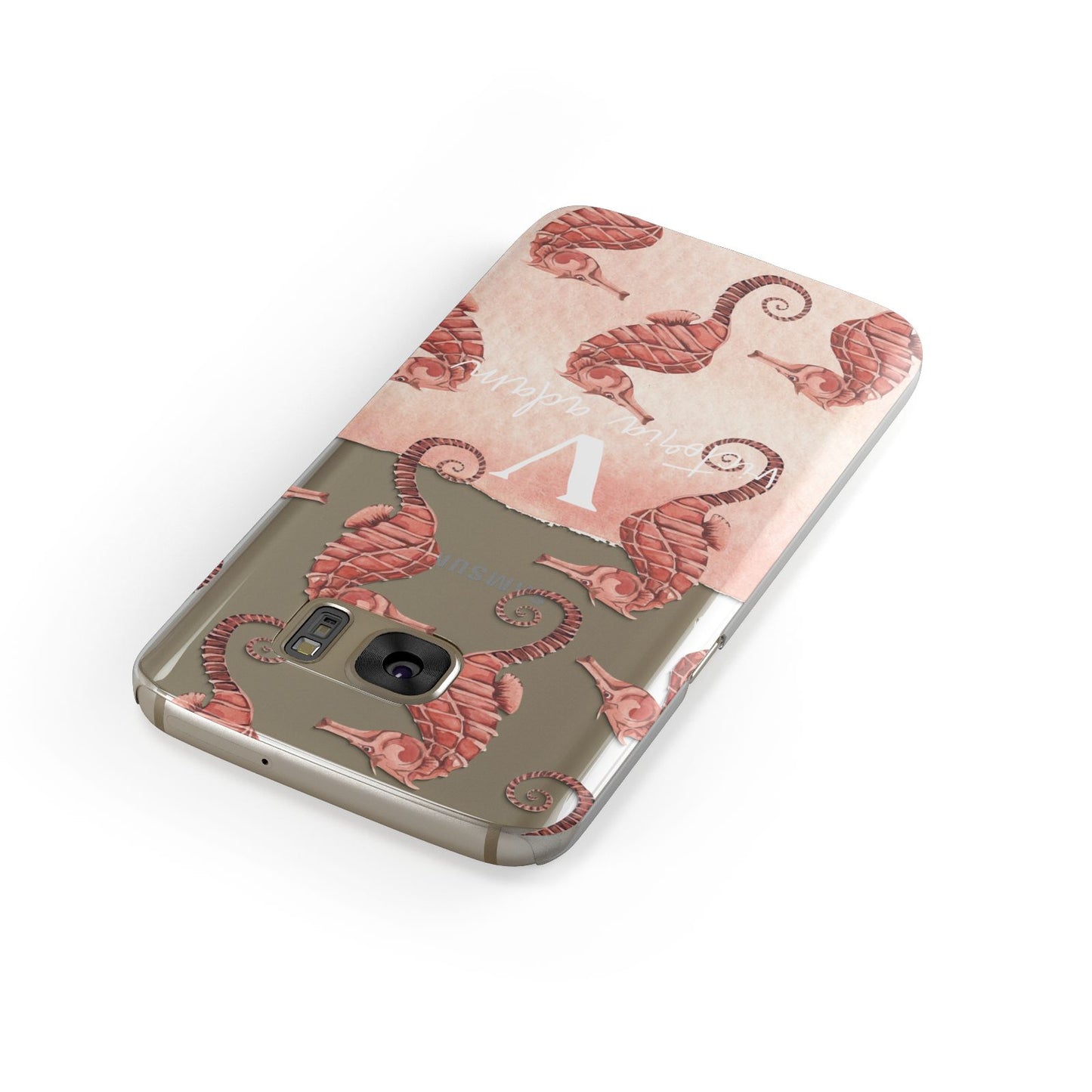 Sea Horse Personalised Samsung Galaxy Case Front Close Up
