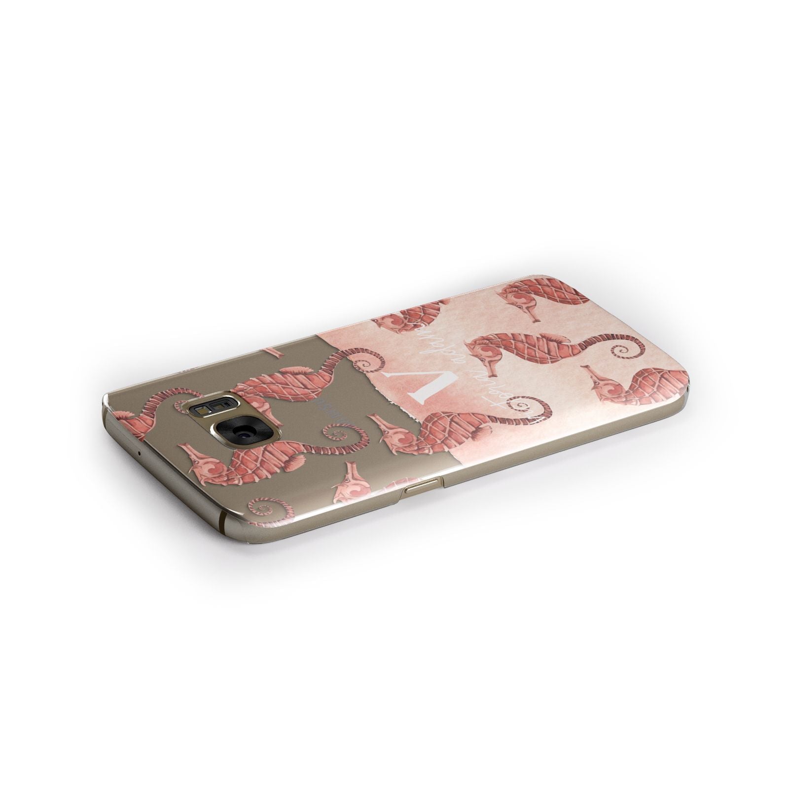 Sea Horse Personalised Samsung Galaxy Case Side Close Up