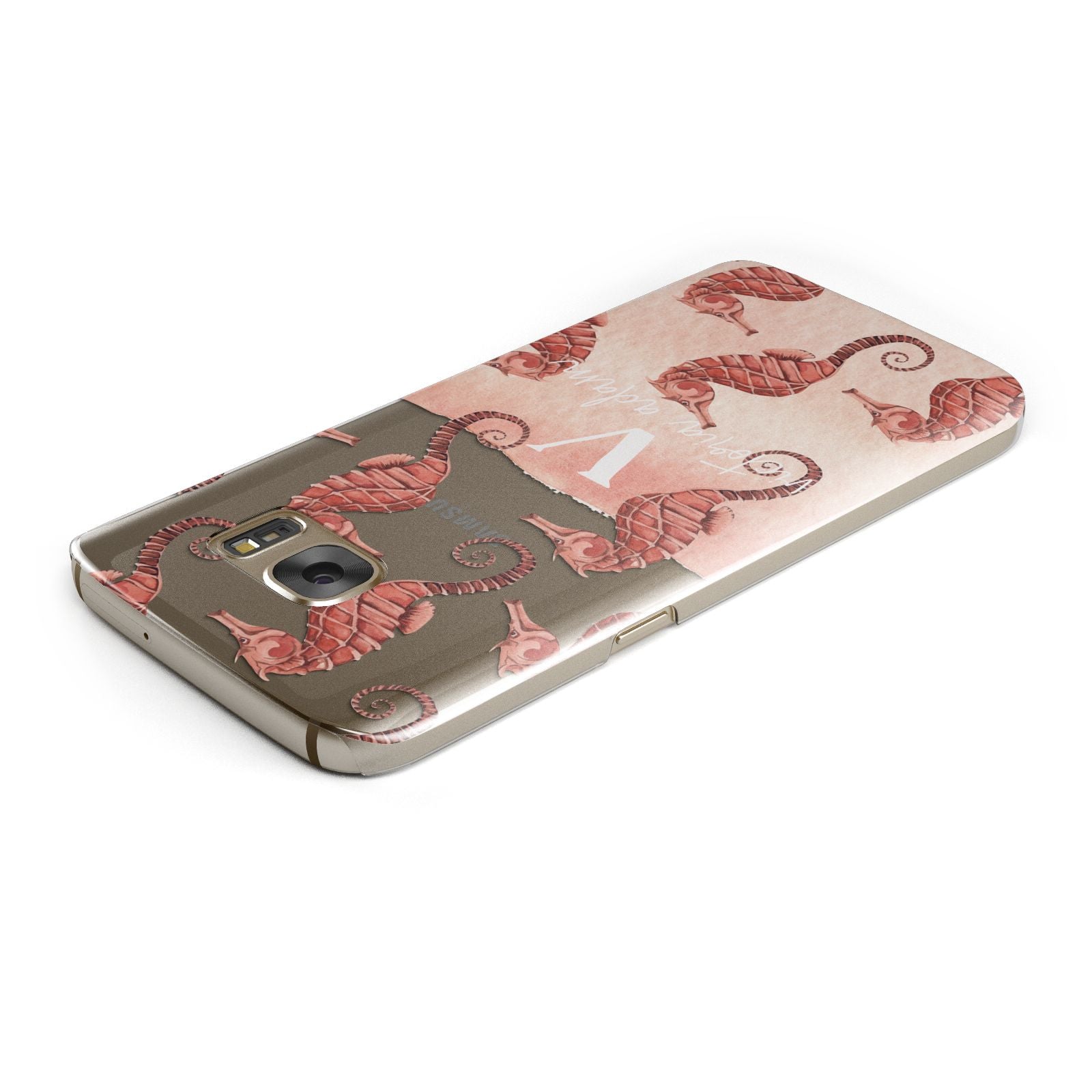 Sea Horse Personalised Samsung Galaxy Case Top Cutout