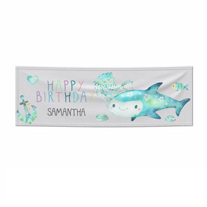 Personalisiertes Meeresleben-Geburtstagsbanner