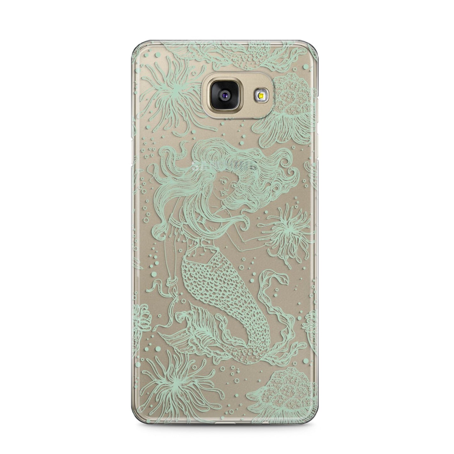 Sea Mermaid Samsung Galaxy A5 2016 Case on gold phone