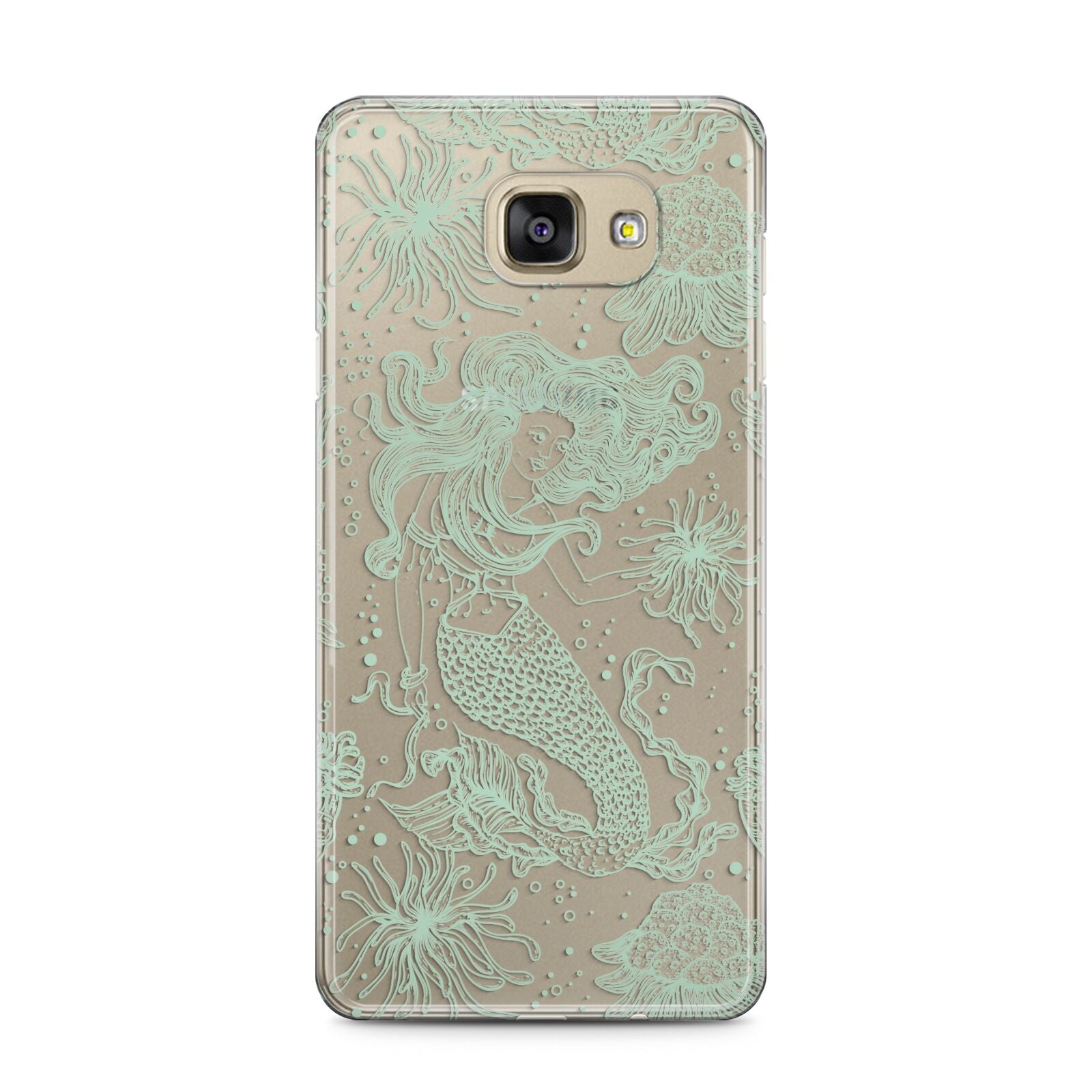 Sea Mermaid Samsung Galaxy A5 2016 Case on gold phone
