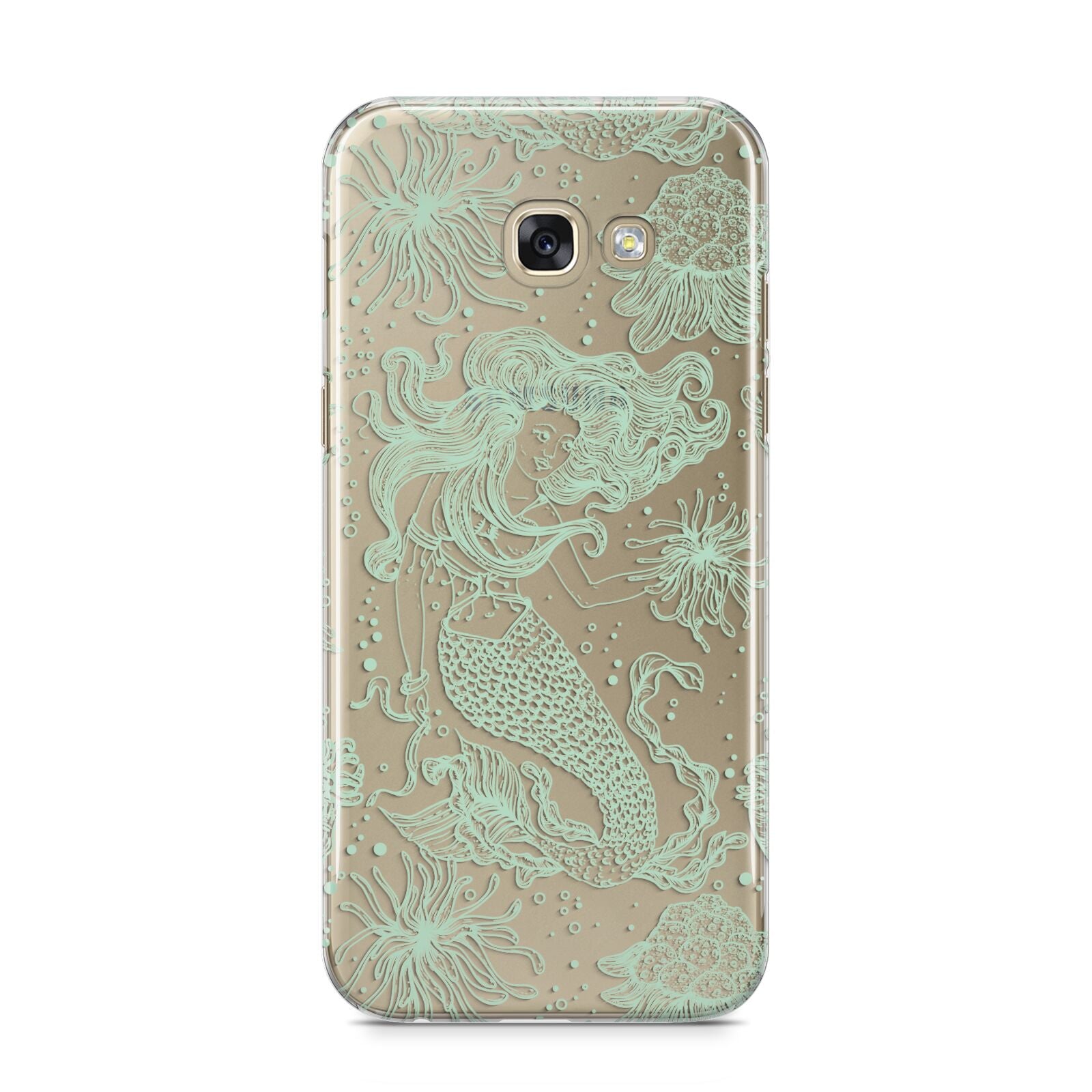 Sea Mermaid Samsung Galaxy A5 2017 Case on gold phone