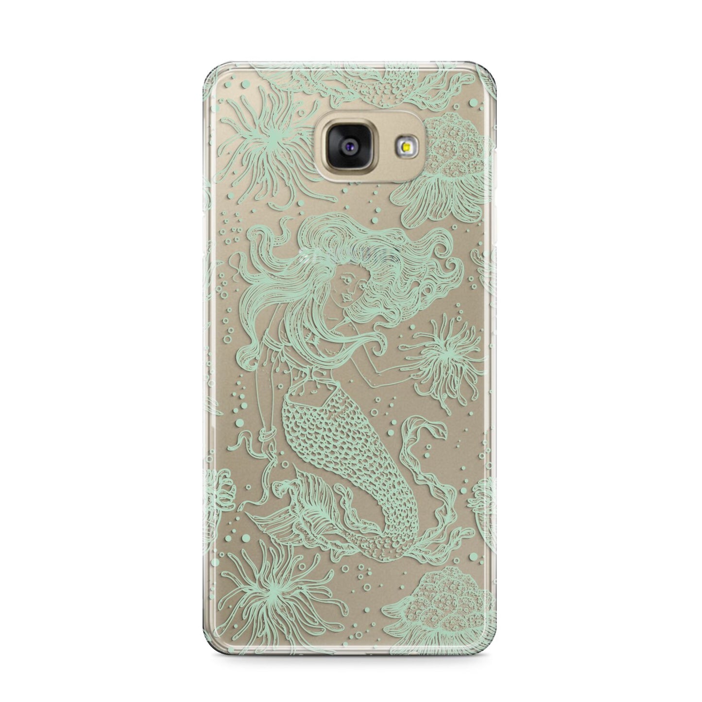 Sea Mermaid Samsung Galaxy A9 2016 Case on gold phone