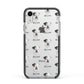 Sealyham Terrier Icon with Name Apple iPhone XR Impact Case Black Edge on Silver Phone