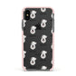 Sealyham Terrier Icon with Name Apple iPhone Xs Impact Case Pink Edge on Black Phone