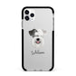 Sealyham Terrier Personalised Apple iPhone 11 Pro Max in Silver with Black Impact Case