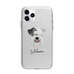 Sealyham Terrier Personalised Apple iPhone 11 Pro in Silver with Bumper Case