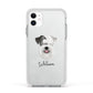 Sealyham Terrier Personalised Apple iPhone 11 in White with White Impact Case