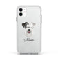 Sealyham Terrier Personalised Apple iPhone 11 in White with White Impact Case