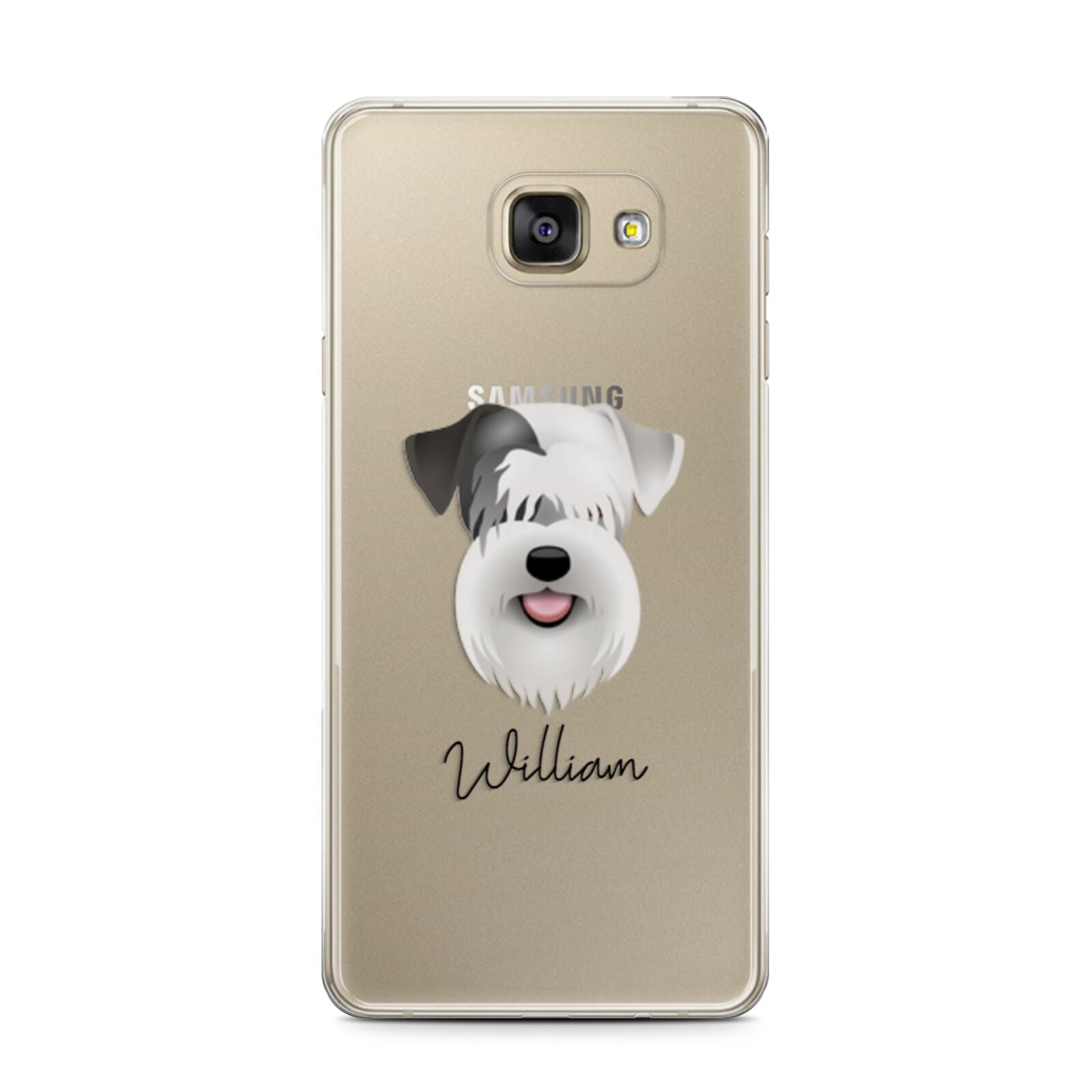 Sealyham Terrier Personalised Samsung Galaxy A7 2016 Case on gold phone