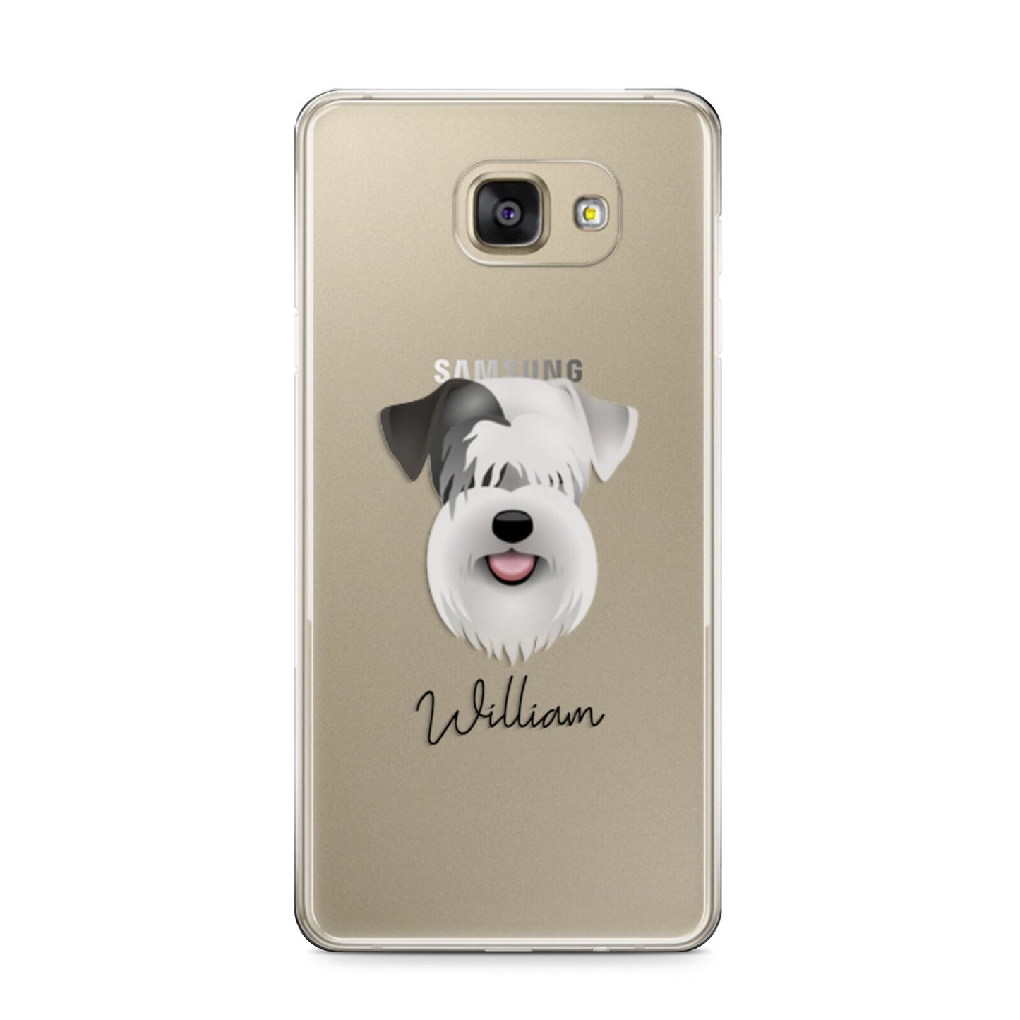 Sealyham Terrier Personalised Samsung Galaxy A9 2016 Case on gold phone