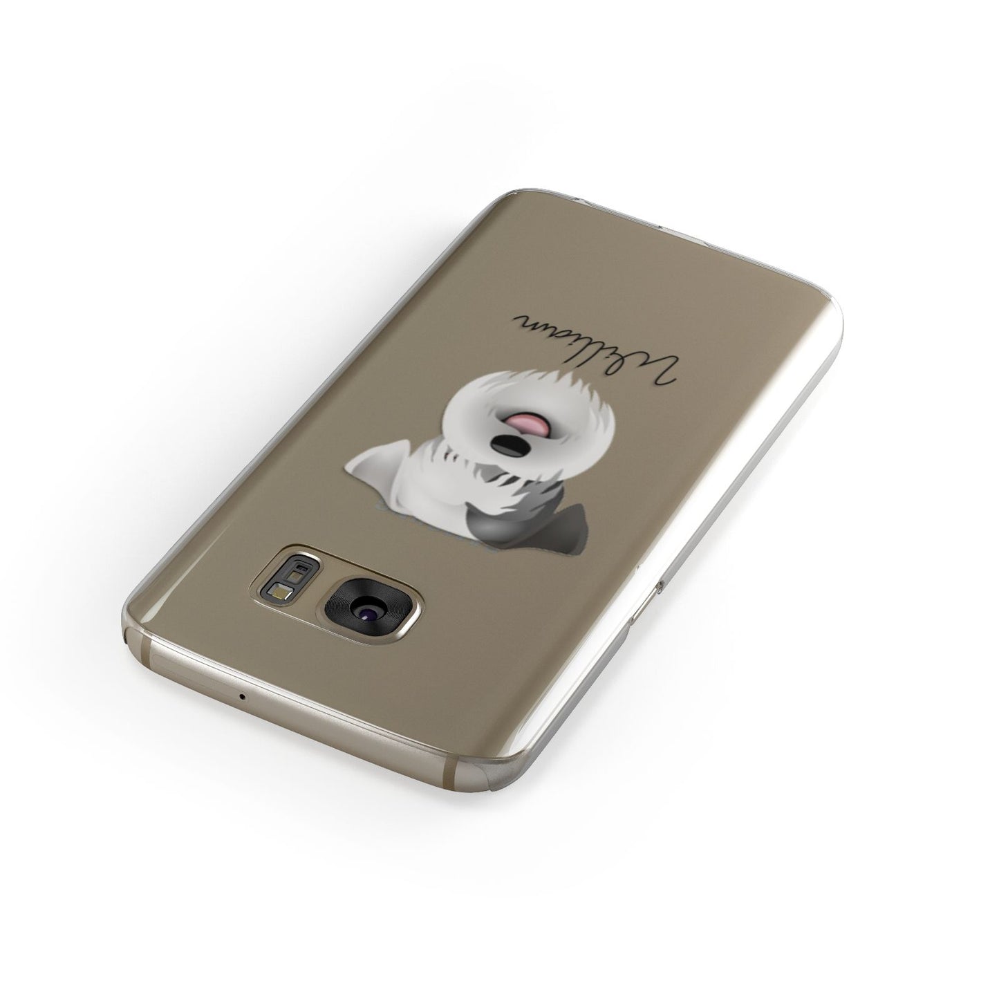 Sealyham Terrier Personalised Samsung Galaxy Case Front Close Up