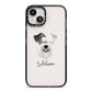 Sealyham Terrier Personalised iPhone 13 Black Impact Case on Silver phone