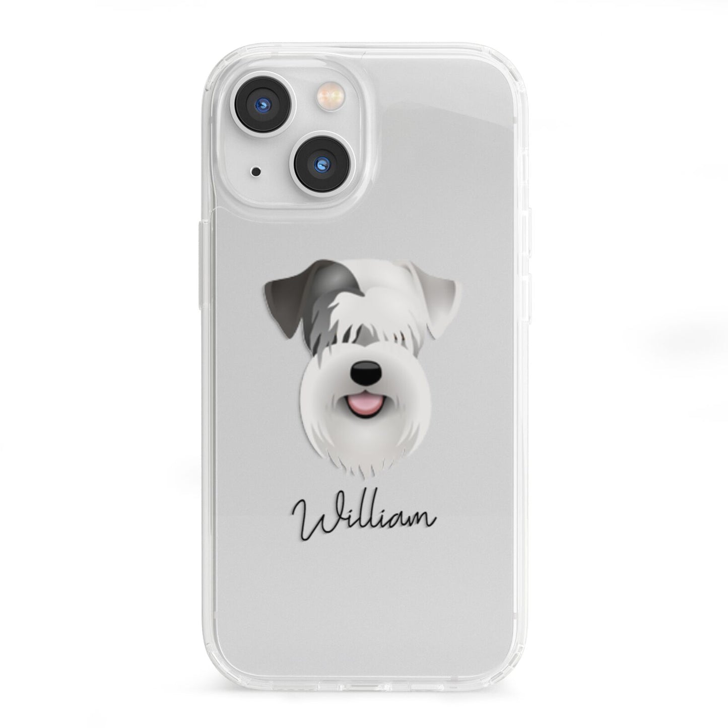 Sealyham Terrier Personalised iPhone 13 Mini Clear Bumper Case