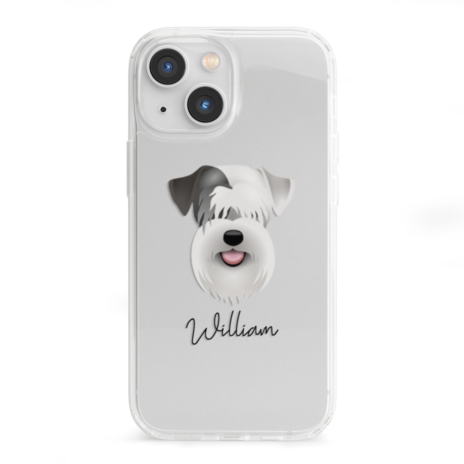 Sealyham Terrier Personalised iPhone 13 Mini Clear Bumper Case