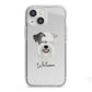Sealyham Terrier Personalised iPhone 13 Mini TPU Impact Case with White Edges
