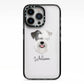 Sealyham Terrier Personalised iPhone 13 Pro Black Impact Case on Silver phone