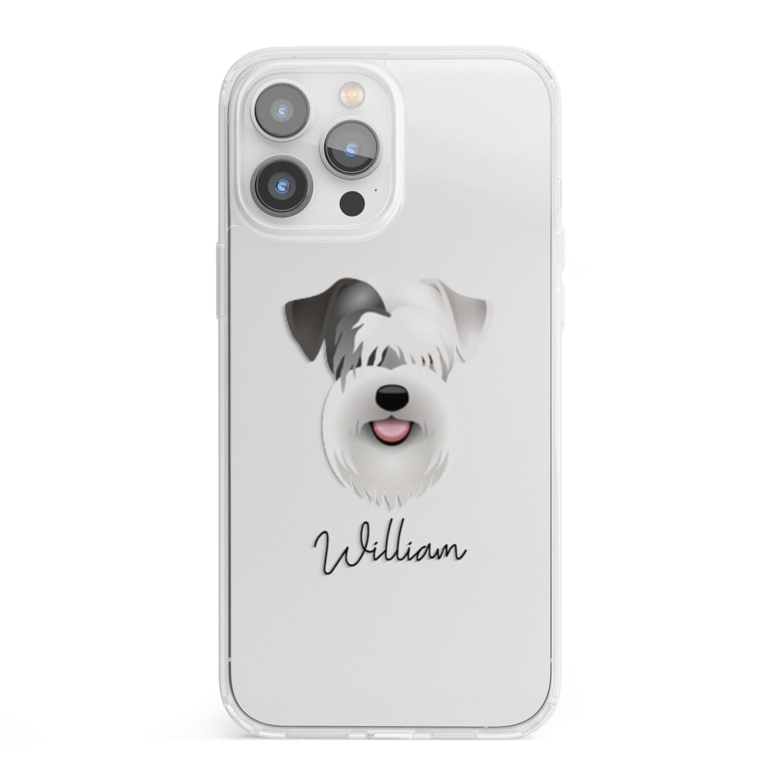 Sealyham Terrier Personalised iPhone 13 Pro Max Clear Bumper Case