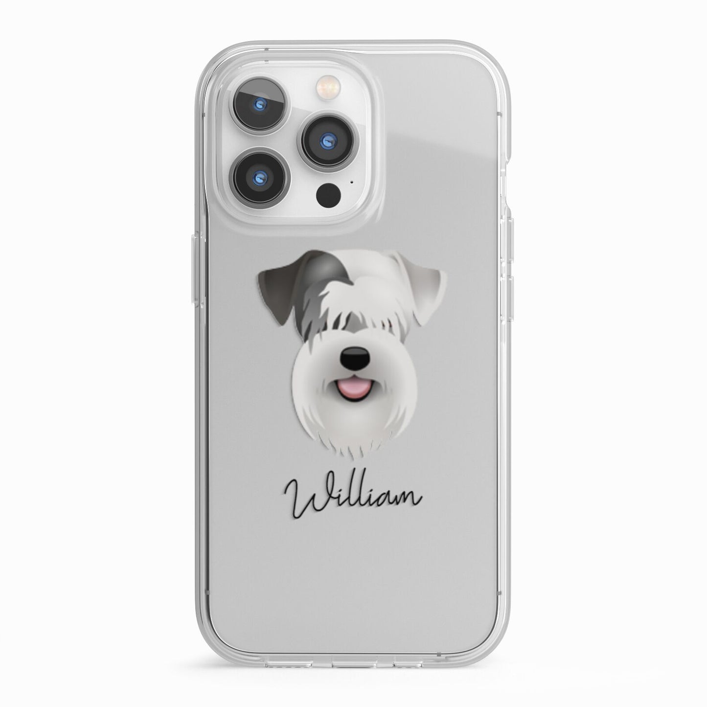 Sealyham Terrier Personalised iPhone 13 Pro TPU Impact Case with White Edges