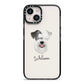 Sealyham Terrier Personalised iPhone 14 Black Impact Case on Silver phone