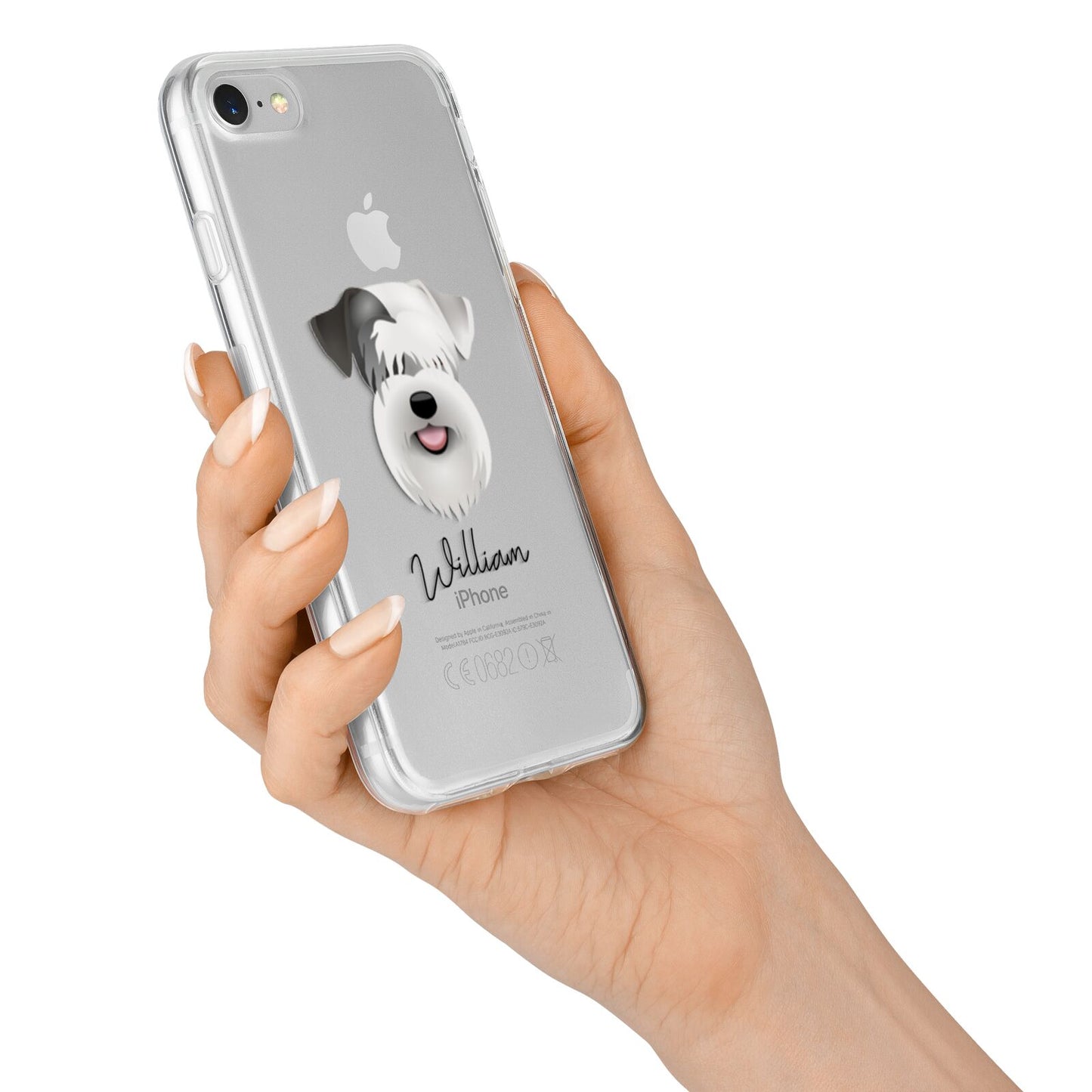 Sealyham Terrier Personalised iPhone 7 Bumper Case on Silver iPhone Alternative Image
