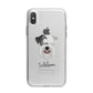 Sealyham Terrier Personalised iPhone X Bumper Case on Silver iPhone Alternative Image 1