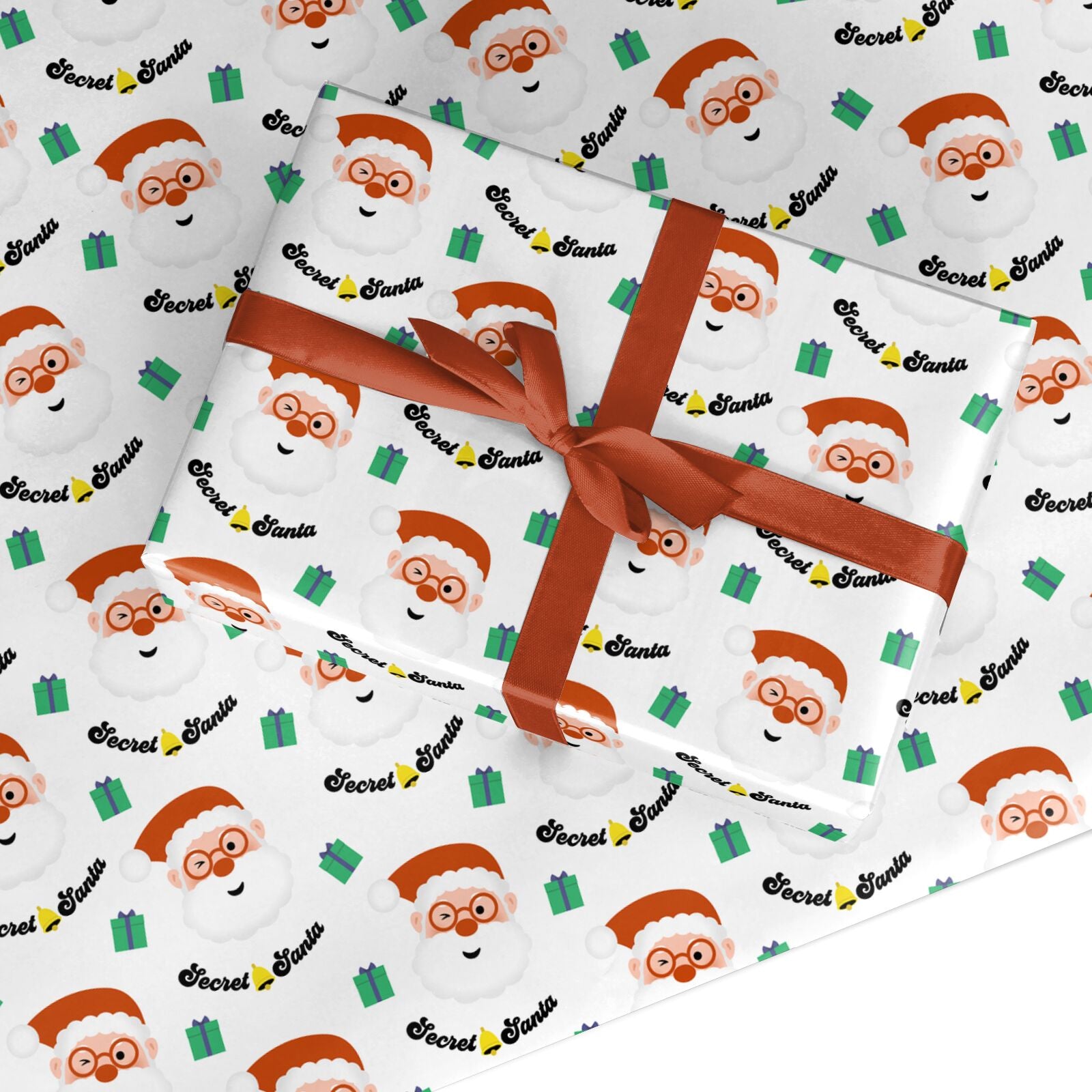 Santa Rapping Secret Santa Wrapping Paper β Dyefor
