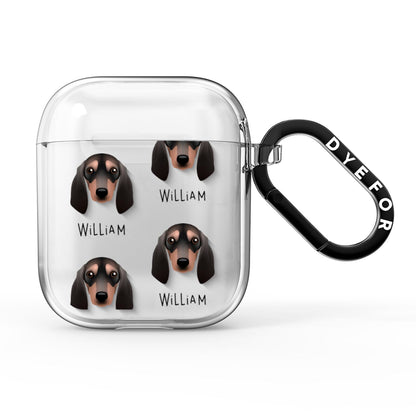 Segugio Italiano Icon with Name AirPods Clear Case