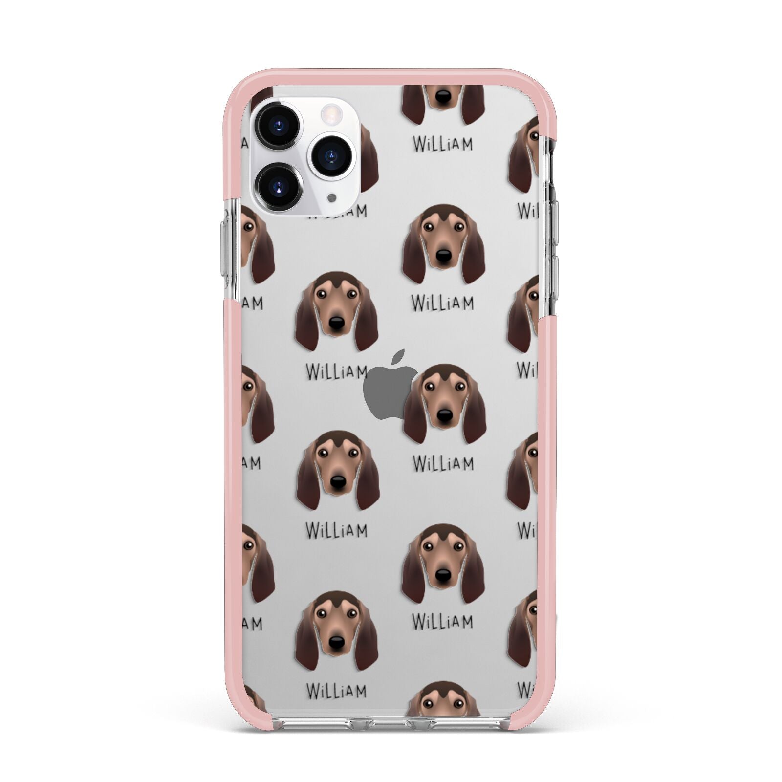 Segugio Italiano Icon with Name iPhone 11 Pro Max Impact Pink Edge Case