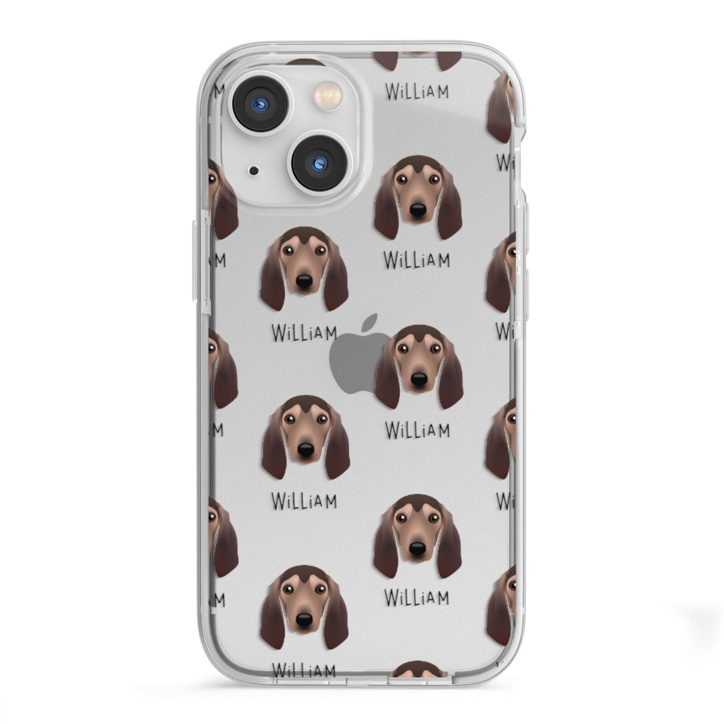 Segugio Italiano Icon with Name iPhone 13 Mini TPU Impact Case with White Edges