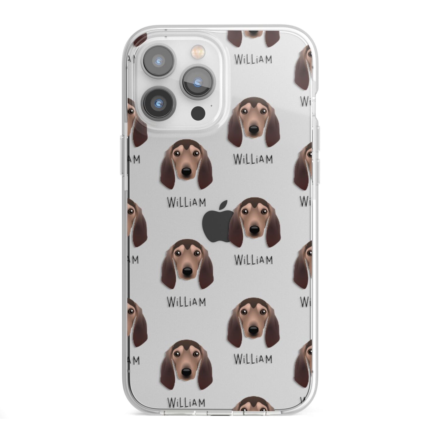Segugio Italiano Icon with Name iPhone 13 Pro Max TPU Impact Case with White Edges