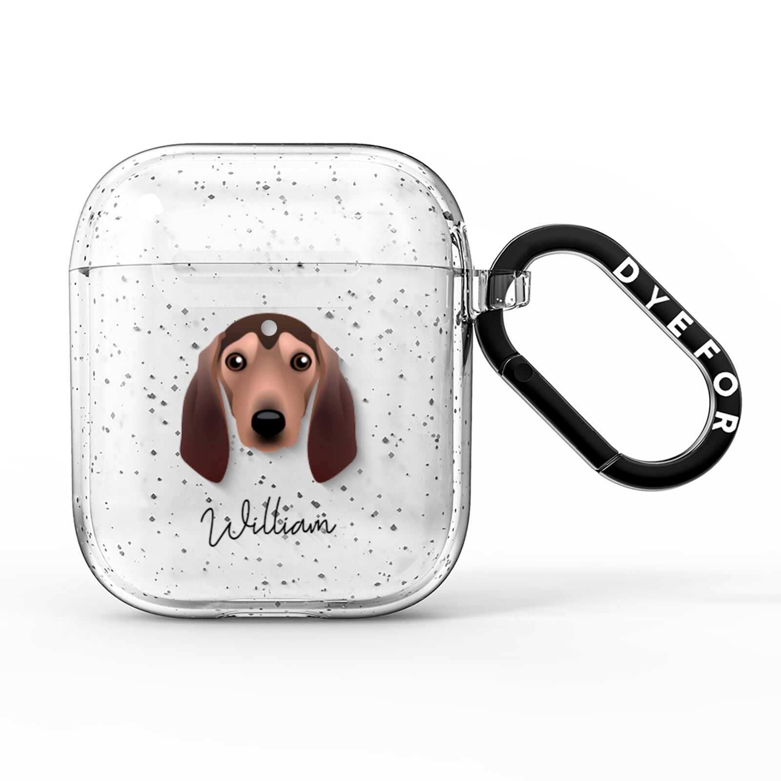 Segugio Italiano Personalised AirPods Glitter Case
