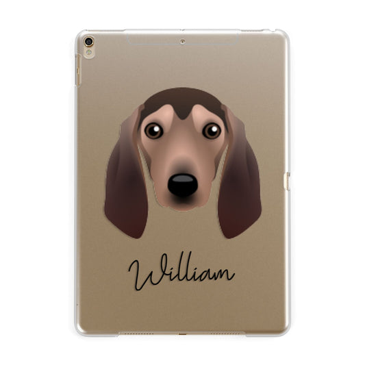 Segugio Italiano Personalised Apple iPad Gold Case