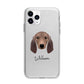 Segugio Italiano Personalised Apple iPhone 11 Pro in Silver with Bumper Case