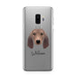 Segugio Italiano Personalised Samsung Galaxy S9 Plus Case on Silver phone