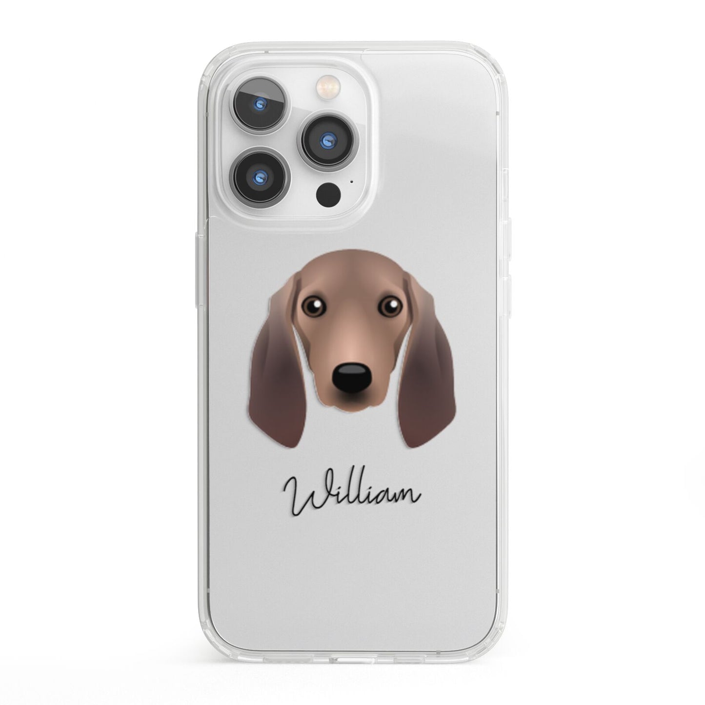 Segugio Italiano Personalised iPhone 13 Pro Clear Bumper Case