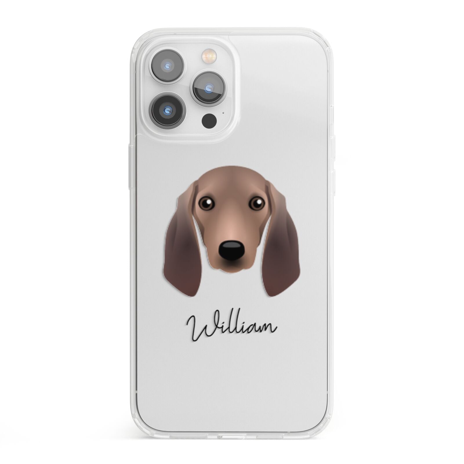 Segugio Italiano Personalised iPhone 13 Pro Max Clear Bumper Case