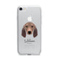 Segugio Italiano Personalised iPhone 7 Bumper Case on Silver iPhone
