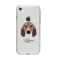 Segugio Italiano Personalised iPhone 8 Bumper Case on Silver iPhone