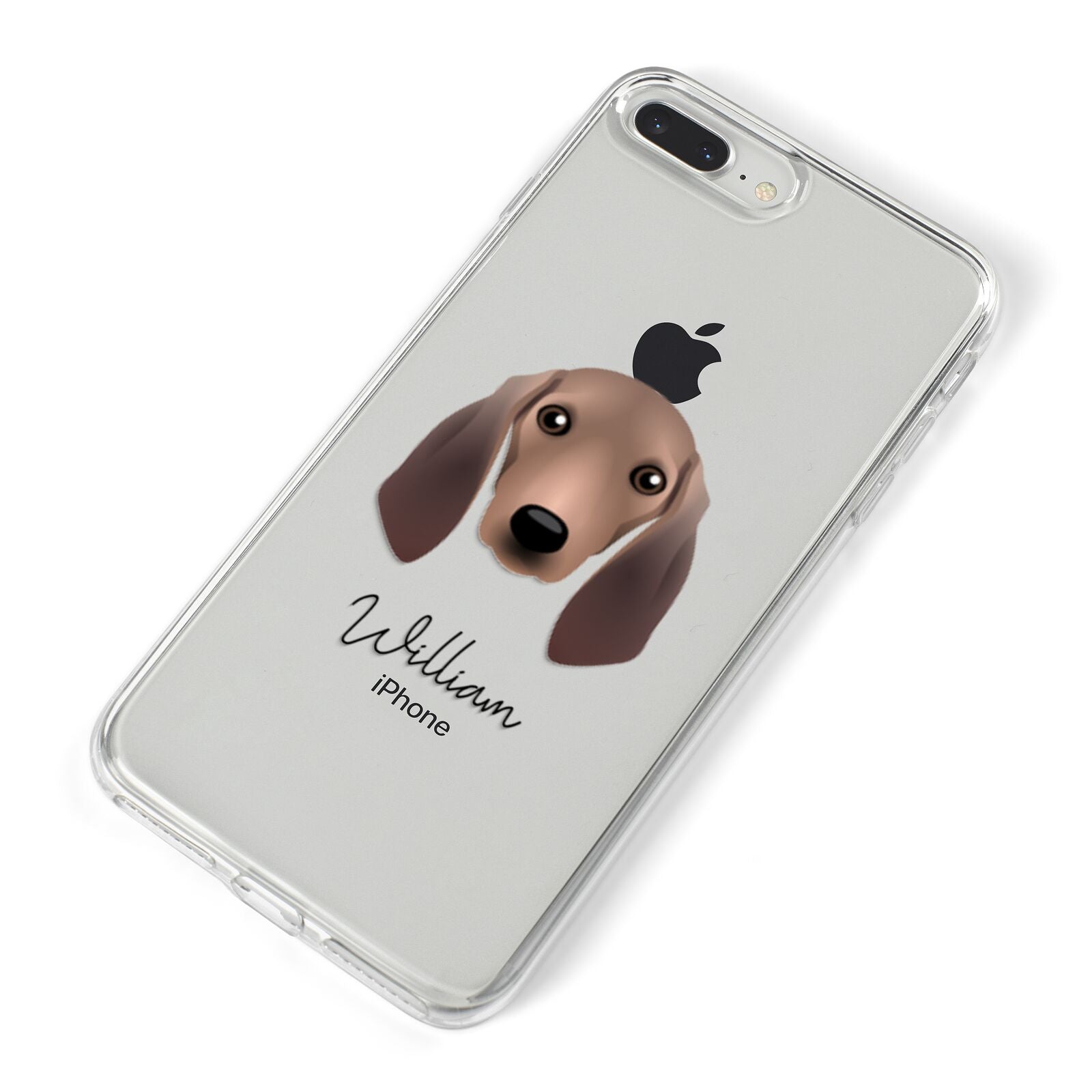 Segugio Italiano Personalised iPhone 8 Plus Bumper Case on Silver iPhone Alternative Image
