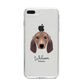 Segugio Italiano Personalised iPhone 8 Plus Bumper Case on Silver iPhone