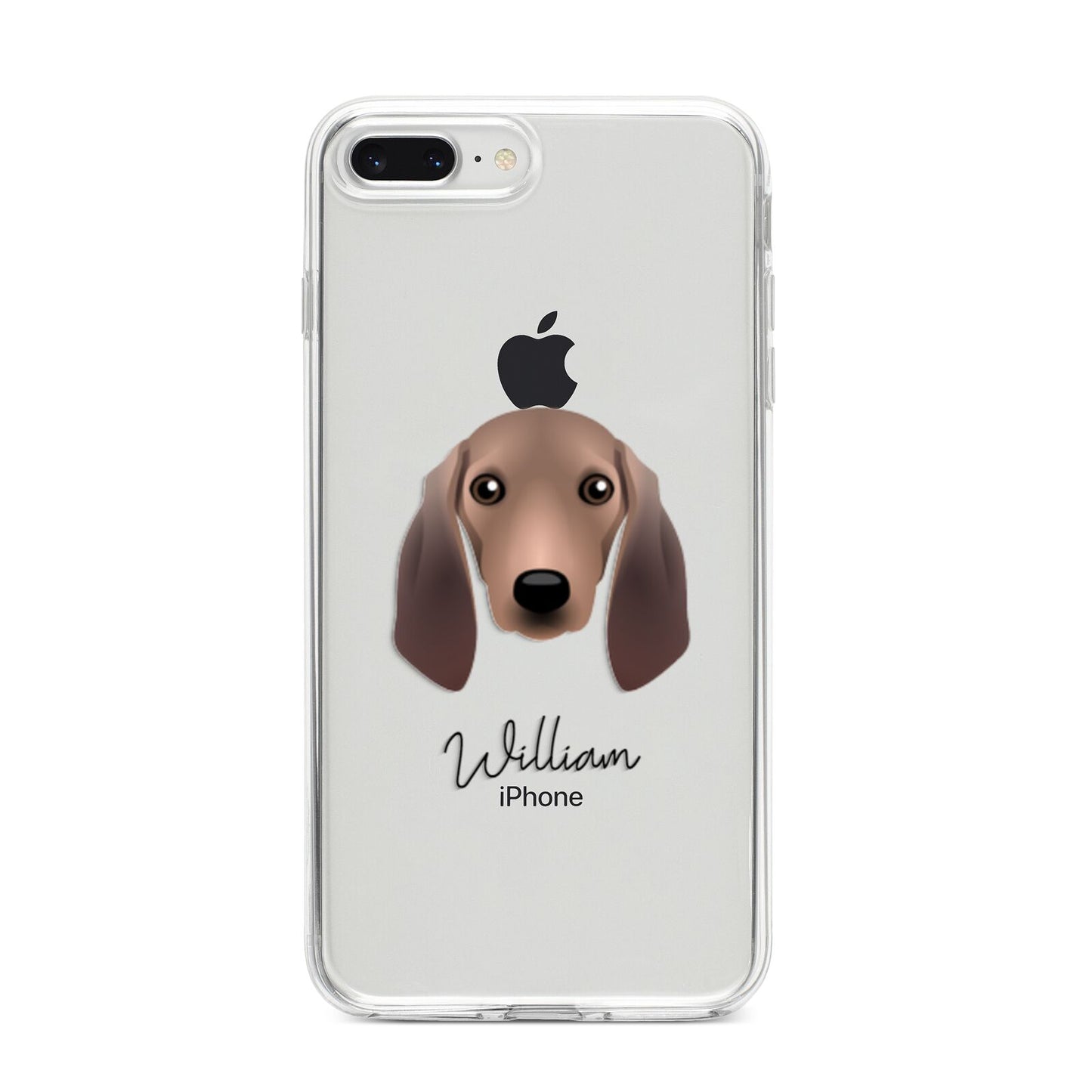 Segugio Italiano Personalised iPhone 8 Plus Bumper Case on Silver iPhone