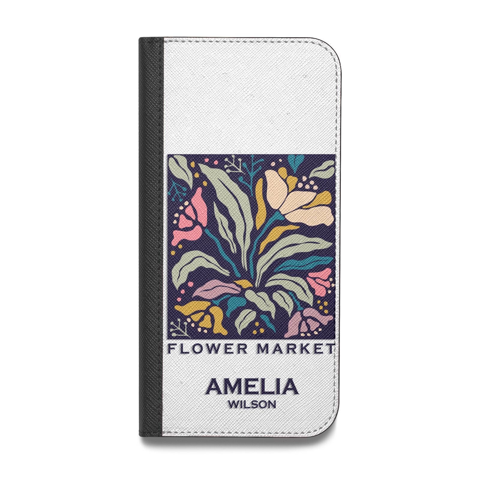 Seoul Flower Market Vegan Leather Flip Samsung Case