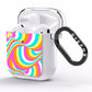 Seventies Abstract AirPods Clear Case Side Image