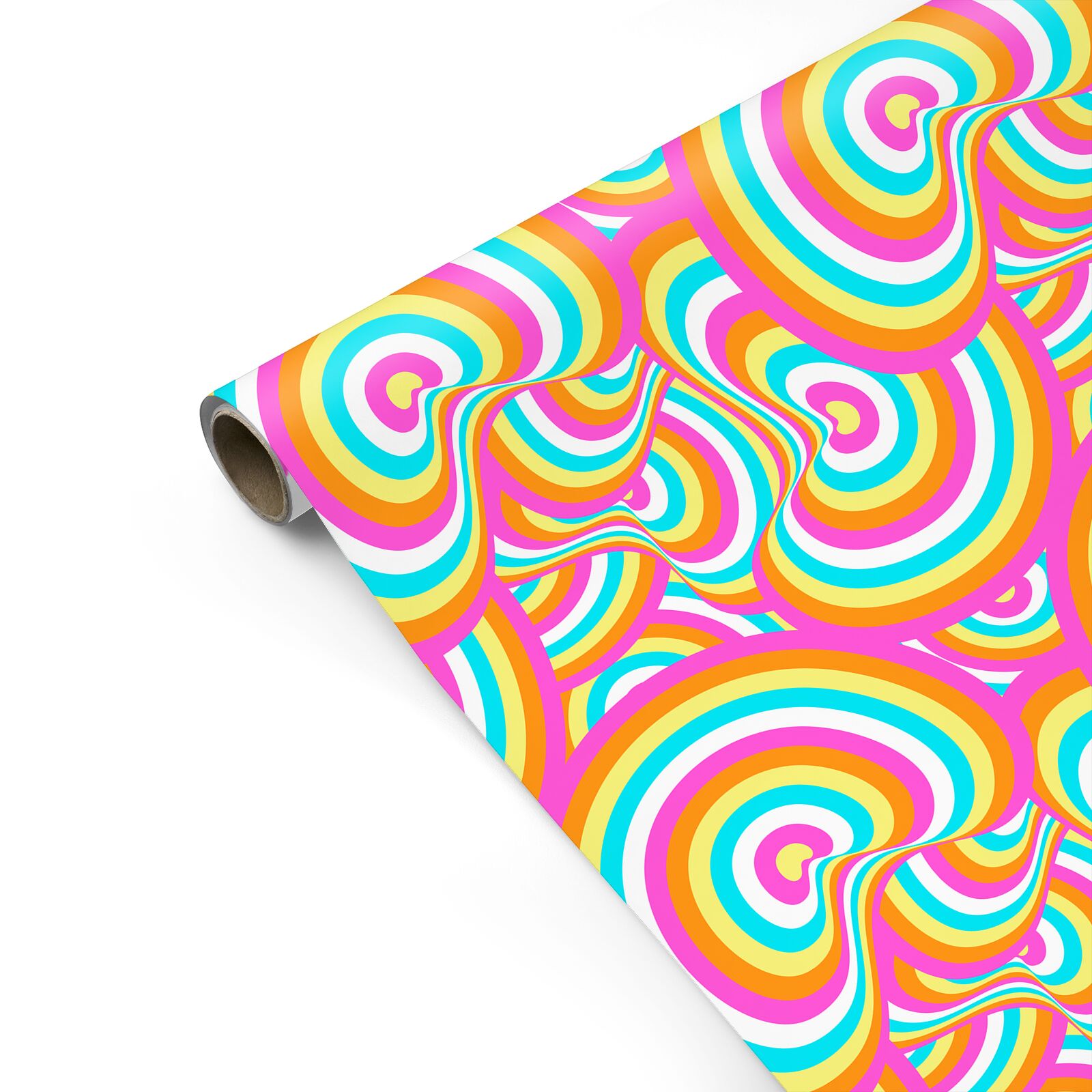 Seventies Abstract Personalised Gift Wrap