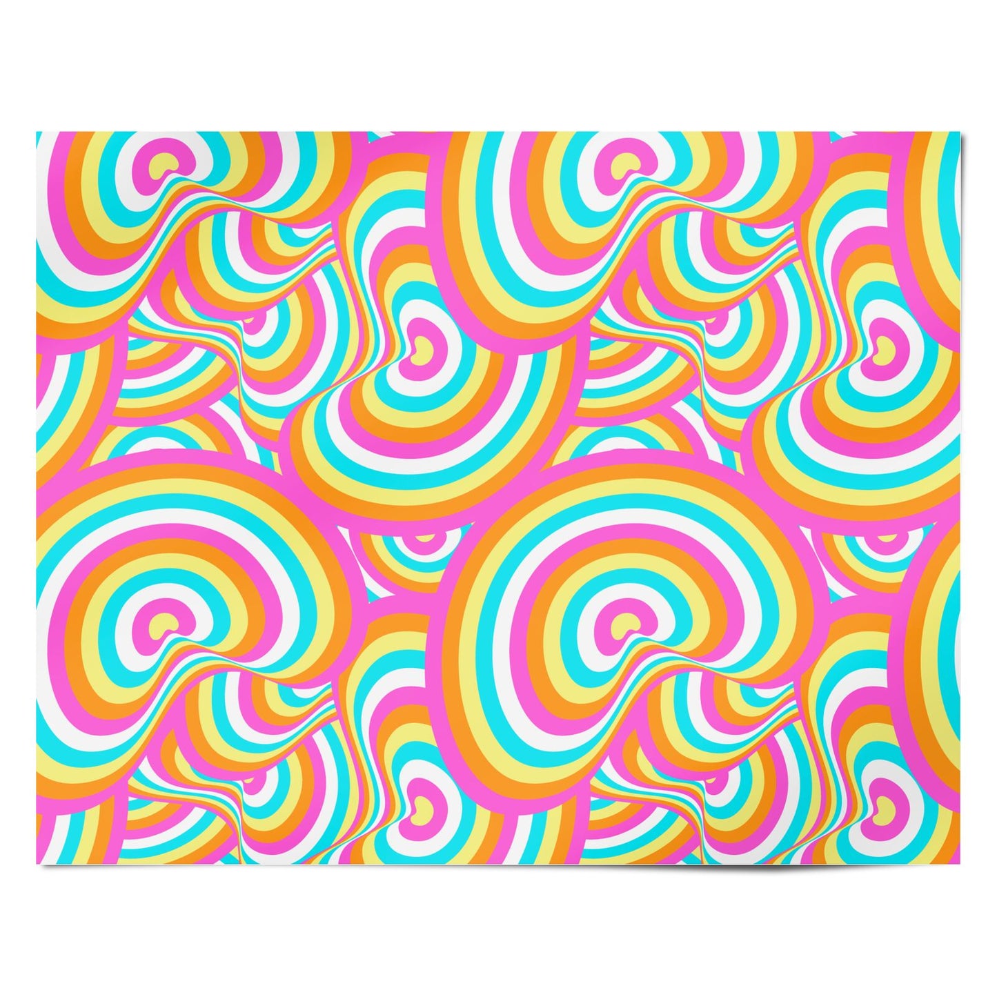 Seventies Abstract Personalised Wrapping Paper Alternative
