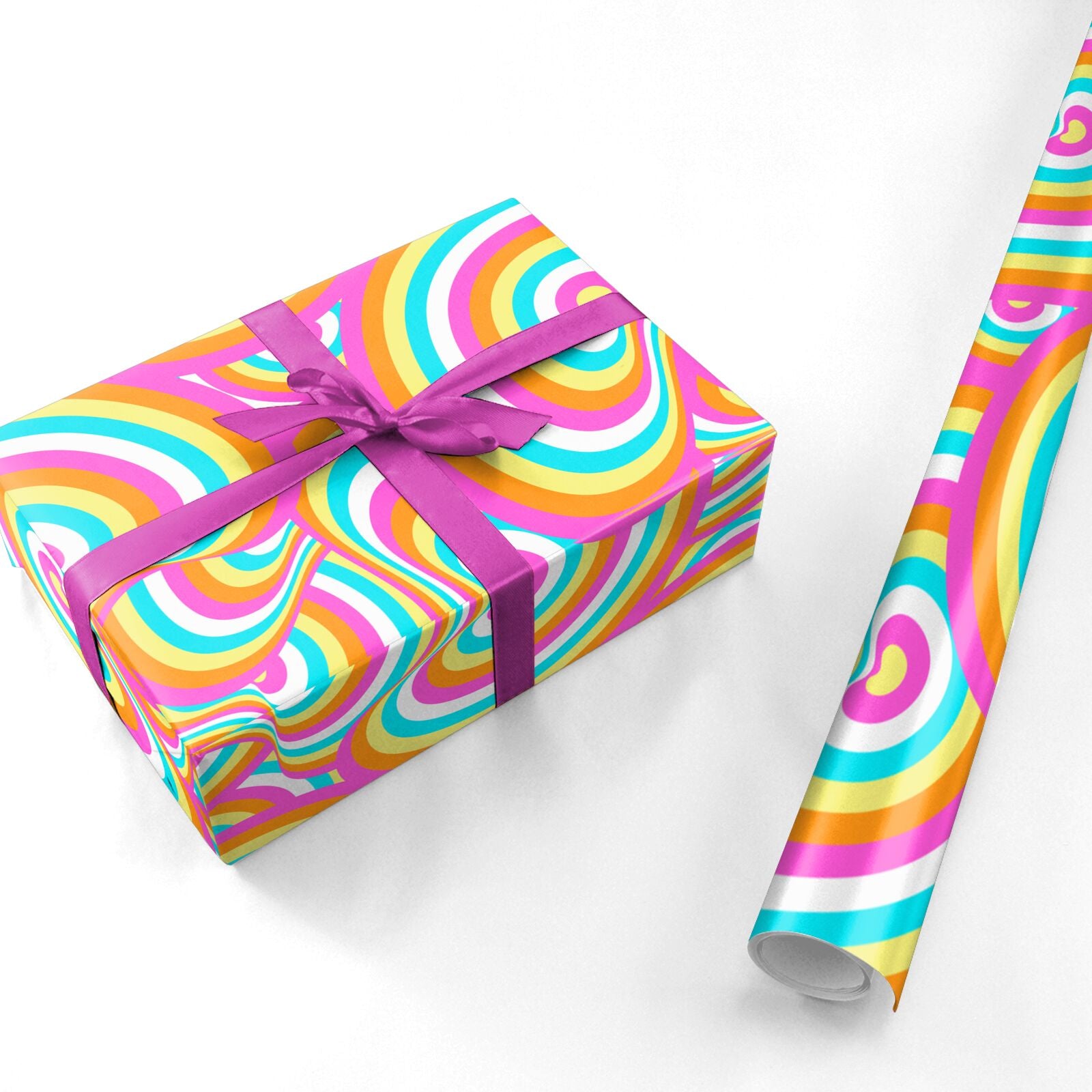 Seventies Abstract Personalised Wrapping Paper