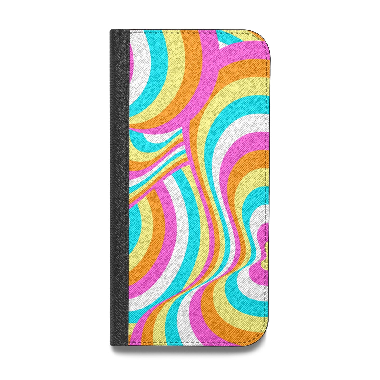 Seventies Abstract Vegan Leather Flip Samsung Case