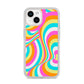 Seventies Abstract iPhone 14 Clear Tough Case Starlight
